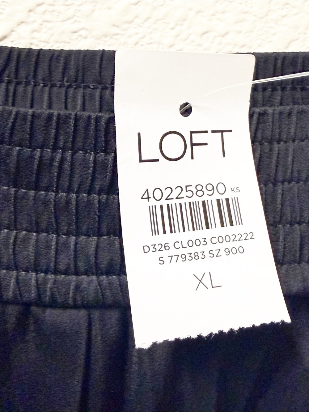 NEW Loft Pull On Wide Leg Pants Black XL Regular NWT - Picture 3 of 5